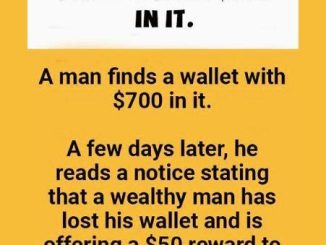 A Man Finds A Wallet With 0 In It.