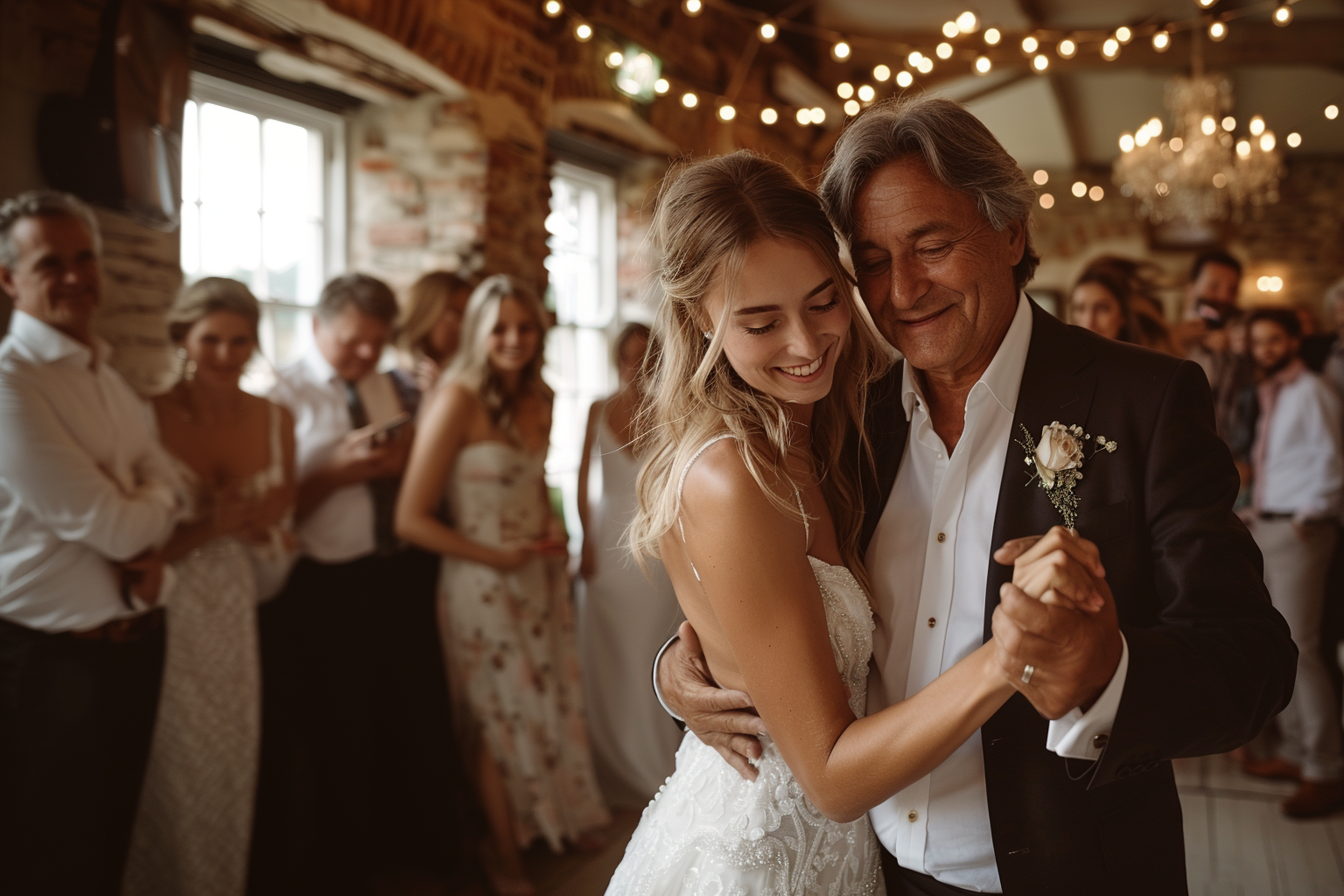 Amy dances with her father | Source: Midjourney