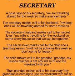 A boss says to his secretary..