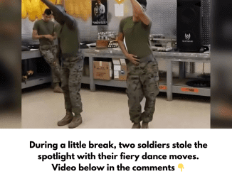 During a little break, two soldiers stole the spotlight with their fiery dance moves.