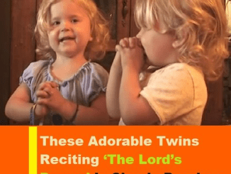 A Heartwarming Moment: Daddy Teaches His Twin Girls to Pray