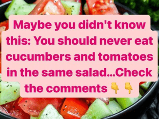 Tomatoes and cucumbers should never be paired in a salad, in case you didn’t know.