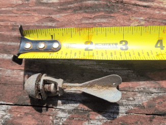 Small metal dart found in yard. Located in Northeast USA. “Nose” is threaded but doesn’t completely screw off. No stamps or markings. Any idea?