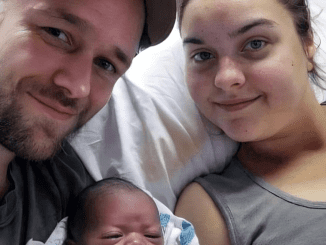 White mom going viral after birth of Black baby, but husband is white