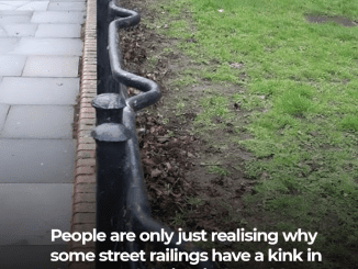 People stuns after discovering the hidden history of kinked street railings