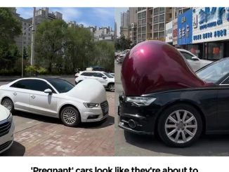 ‘Pregnant’ car in China looks ready to explode in extreme heat