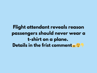 Flight attendant explains why you should never never wear a t-shirt on a plane