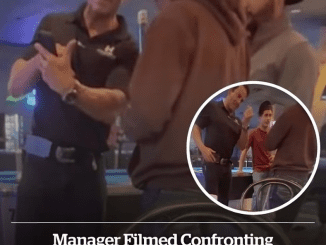 Manager filmed confronting customers after they failed to tip waitress after ‘hours of service’