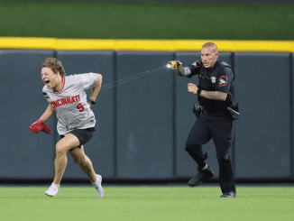 Streaker Tased As He Rushes The Field