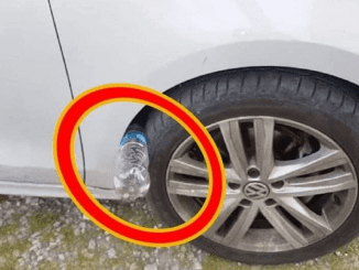 If You See A Plastic Bottle On Your Tire, Be Warned