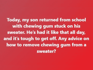 What’s the best way to remove chewing gum from clothing?