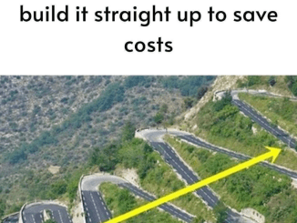 Many people ask why not build it straight up to save costs