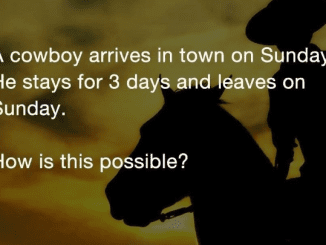 A Cowboy Leaves Town on Sunday—How? Discover the Clever Riddle Solution Here!