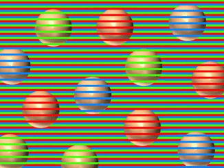 Do you see these balls have different colors? Actually they are all the same color.