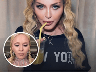 Fans are baffled as Madonna shares posts of her eating topless