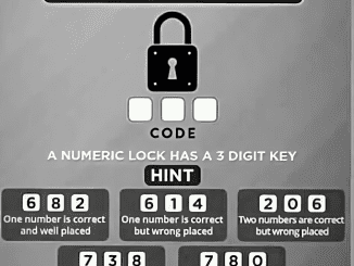 Crack The Code: A Numberic Lock Has A 3 Digit Key