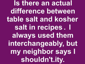 The Real Difference Between Table Salt and Kosher Salt in Recipes